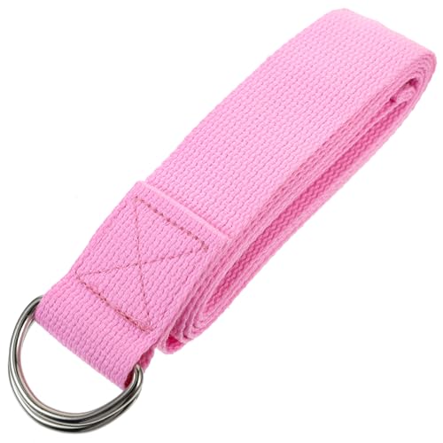 KITANDOVE 1 Stk Yoga-Hilfsgurt fitnessbänder fitness gurt Yoga-Fitnessband yoga gurt fitness straps D-Ring-Yogagurt Übungsgürtel Yoga-Gürtel Yogagurt zum dehnen Yoga-Spanngurt Yoga-Seil Rosa von KITANDOVE