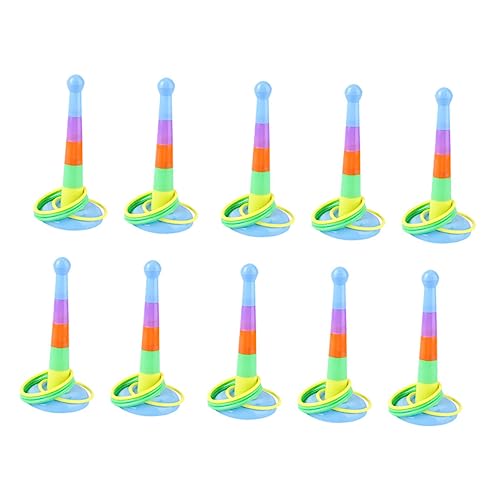 KITANDOVE 10 Sätze Kreis kleines Spielzeug kinderspielzeug Spielzeug für Kinder Party Games jucarii pentru copii Ringwurfspielzeug Kinder spielset Toss-Ring-Spiel Ring Spielzeug Plastik von KITANDOVE