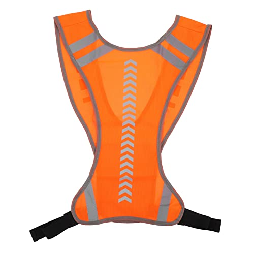 KITANDOVE 1Stk Reflektierende Westen Reflektierende Trainingsweste gut sichtbarer Unterbund Blazer laufweste reflektorweste leuchtende Sicherheitsweste leuchtende Sicherheitsunterhose Orange von KITANDOVE