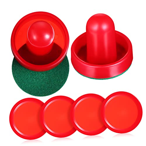 KITANDOVE 2 Rote Schieber 4 Rote Pucks 51mm Und 2 Filzunterlagen Tischspiel Zubehör Für Familien Und Freunde Perfekte Ergänzung Für Ihren Spieltisch KITANDOVE 2 Rote Schieber 4 Rote Pucks 51mm Und 2 Filzunterlagen Tischspiel Zubehör Für Familien Und Freunde Perfekte Ergänzung Für Ihren Spieltisch von KITANDOVE