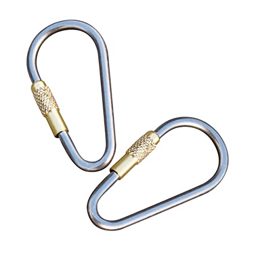 KITANDOVE 2St Camping Klettern schnell ziehen Karabinerknoten draussen Karabinerring d Ring karabiner Outdoor karabiner Haken Campingkarabiner hängende Schnalle Das Schloss aus Messing KITANDOVE 2St Camping Klettern schnell ziehen Karabinerknoten draussen Karabinerring d Ring karabiner Outdoor karabiner Haken Campingkarabiner hängende Schnalle Das Schloss aus Messing von KITANDOVE