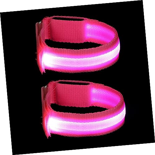 KITANDOVE 2St Fluoreszierendes Armband für Nachtläufe Sport-LED-Armbänder Sport-Ladearmbänder Reflektierende Armbänder LED-Armband uhrenarmbänder aufleuchtende Laufarmbänder Leuchtarmbänder von KITANDOVE