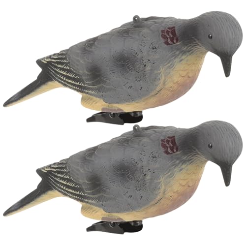 KITANDOVE 2St Simulationstiermodell Miniatur-Taubenstatue entzückende Taubenfigur realistische Taube gefälschte Vögel 3D-Tier gartendeko köder kleine Taubendekoration Taubenmodell Sport von KITANDOVE