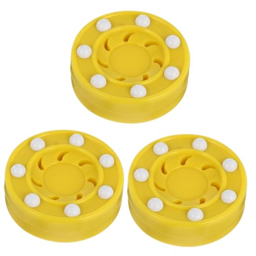 KITANDOVE 3 STK Rollschuhlaufen Rollhockey-Pucks Hockey-trainingszubehör Trainingspuck Leicht Knie-Hockey-Pucks Eishockey-Puck Hockeyausrüstung Eishockey-trainingspucks Rollpuck Yellow Pp KITANDOVE 3 STK Rollschuhlaufen Rollhockey-Pucks Hockey-trainingszubehör Trainingspuck Leicht Knie-Hockey-Pucks Eishockey-Puck Hockeyausrüstung Eishockey-trainingspucks Rollpuck Yellow Pp von KITANDOVE