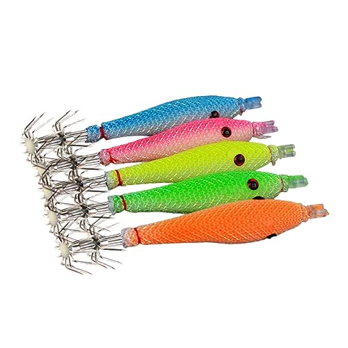 KITANDOVE 5St Angelzubehör Angler ausrüstung Fishing Reel köderboxen köder Box pedelec Fishing Tackle Werkzeug Haken künstliche Garnelen Angelköder für Crappie Angelhaken von KITANDOVE