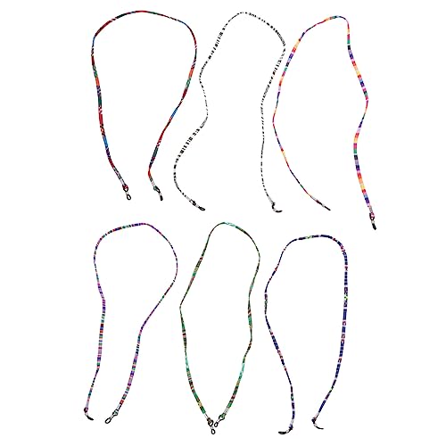 KITANDOVE 6St rutschfestes Brillenseil kinder brillenband brillen brillen halter für brillenband brillenbänder Gläser Korb Leistung Gesicht Brillenkette Sonnenbrillenschnur Ballaststoff von KITANDOVE