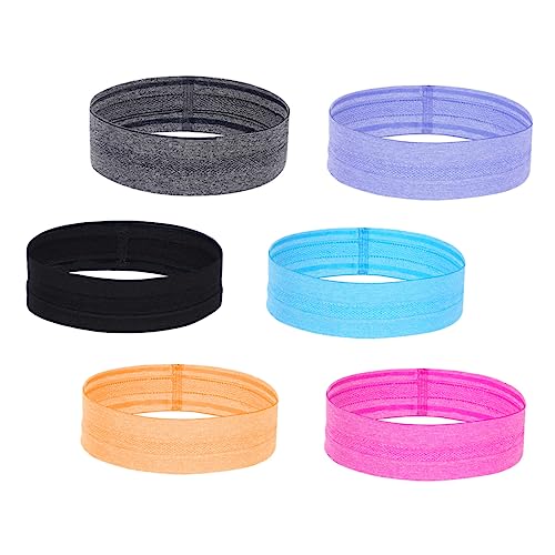 KITANDOVE 6st Sport Stirnband Binden Stirnbänder Für Männer Queue-Stick-kreidehalter Baumwollstirnbänder Sportschweißband Sport Lauf Stirnband Basketball-stirnbänder Yoga-Haare Baumwolle von KITANDOVE