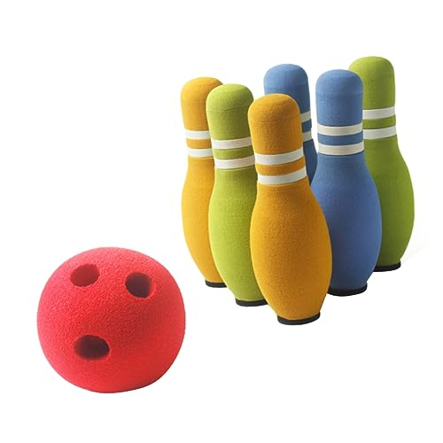 KITANDOVE 7-Teiliges Set Bowling für Kleinkinder kindergeburtstags mitgebsel Fun Toys for Spielzeug-Bowling Bowlingspiele für Kinder drinnen kinderspielzeug Spielzeug für draußen von KITANDOVE