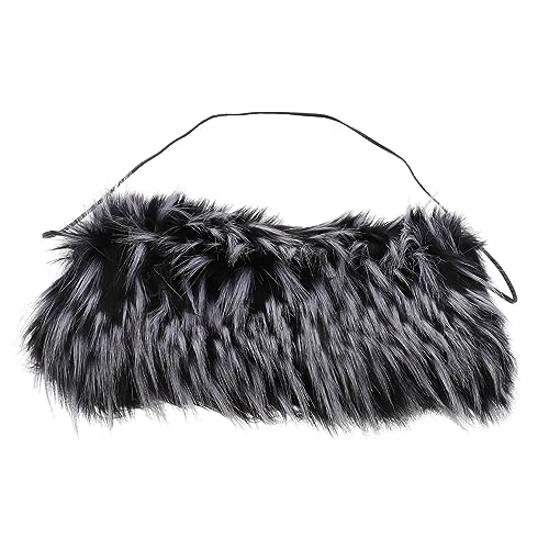 KITANDOVE Handmuffs für Damen Winter Kunstpelz Handmuff Wärmer Muff-Gurt superwarm für kaltes Wetter von KITANDOVE