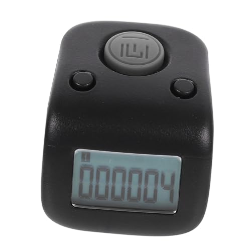 KITANDOVE Gesangszähler fingerzähler Finger Counter Laufzähler punktezähler Silikonzähler manueller Clicker tragbarer Finger Schoß Handzähler Clicker für Finger 50mA Lithiumbatterie Black von KITANDOVE