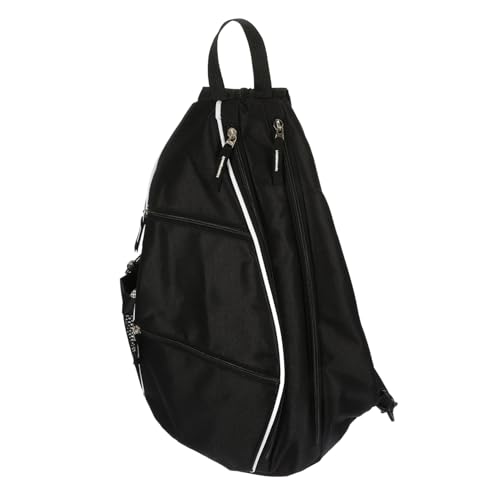 KITANDOVE Gurkenbeutel Rucksäcke Sportrucksack Zubehör Tennisschläger Ballpaddel-Rucksack Schutztasche Zur Aufbewahrung Von Schlägern Ballschläger-Rucksack Schlägerrucksack Polyester Black von KITANDOVE