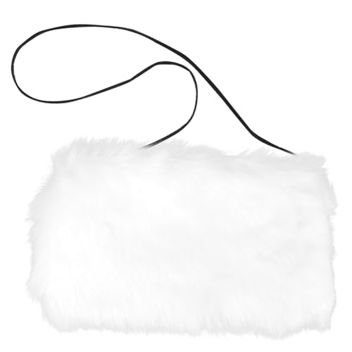 KITANDOVE Handwärmer aus Fuchspelzimitat Handschützer für Damen pelzige Beinwärmer Damen Pelzmuffs Die Faux Fur Handwärmer Weißer Handwärmer Winterwarmer Muff Handwärmer für Damen Kunstpelz von KITANDOVE