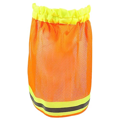 KITANDOVE Hutkrempe Eines Arbeiters Kettensägenhelm Reflektierend Schutzhelm Liner Helmkrempe Schatten Helmvisier Sonnenschutz Helmzubehör Für Männer Visierzubehör Sperre Uv Polyester Orange von KITANDOVE