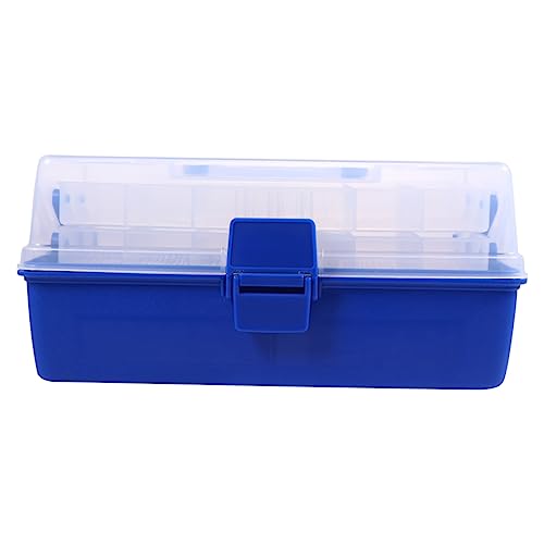 KITANDOVE Kasten 3 Köder Box Luya Box zum Angeln Aufbewahrung von Angelgeräten Fishing Tackle Fishing Box Koffer für Angelzubehör Behälter für Angelgeräte Plastik Blue von KITANDOVE