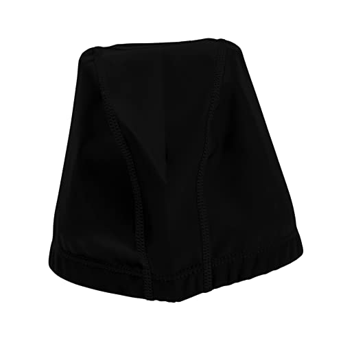 KITANDOVE PU elastische Badekappe Swimming Cap schwimmkappe Badekappen für Kinder wasserdichte Hüte für Männer Schwimmen tragbarer Schwimmhut für Erwachsene professioneller Schwimmhut Black von KITANDOVE