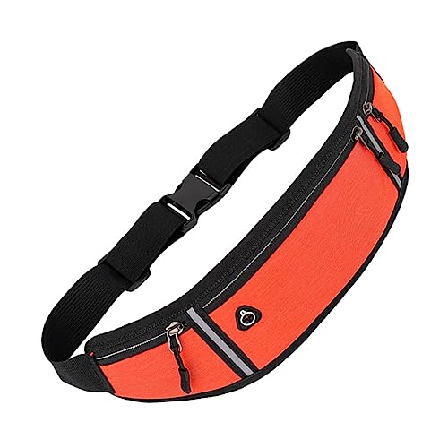 KITANDOVE Sport Bauchtasche Aufbewahrungstasche Mini-Taschen Taille Brusttasche Handytasche Outdoor Bauchtasche Sportliche Bauchtasche Tasche aus Oxford-Stoff Frauenbeutel Sporttasche Orange von KITANDOVE