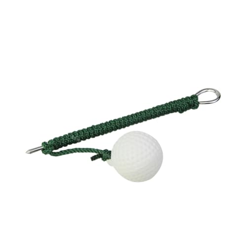 KITANDOVE Swing-Trainer Seilball Golfschwung-Übungsgerät Golf Spielen Tetherball drehen Übungsseil Trainingsgerät Seilschwunggolf Fliege Trainingsball Cordball üben Plastik Green von KITANDOVE