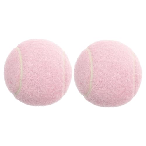 KITANDOVE Tennisbälle für Spielplätze 2er-Pack rosa Tennisbälle für Anfänger Trainingsbälle aus weichem Gummi leuchtende Farbe KITANDOVE Tennisbälle für Spielplätze 2er-Pack rosa Tennisbälle für Anfänger Trainingsbälle aus weichem Gummi leuchtende Farbe von KITANDOVE