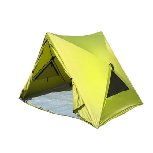 Tent for Camping Zelt Im Freien, Tragbar, Zusammenklappbar, for Camping, Park, Strand, Sonnenschutz, for Den Innenbereich, Vollautomatisches, Schnell Öffnendes Zelt Zelte (Color : Green, Size : A) von KIUSYX
