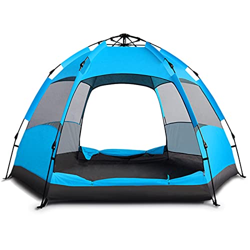 Beach Zelte Sun Shade Shelter Regenfestes sechseckiges großes Zelt für 5-7 Personen im Freien für den Tourismus,Blue,L Beach Zelte Sun Shade Shelter Regenfestes sechseckiges großes Zelt für 5-7 Personen im Freien für den Tourismus,Blue,L von KJ