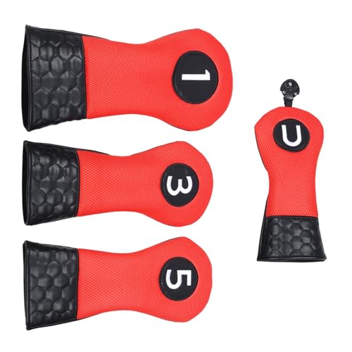 4Pcs Head Covers Abdeckungen Für Club Eisen Headcover Club Protector Putter Schutzhülle Schutz von KJDKNC