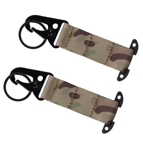 KJDKNC 2Pcs Hängen Gürtel Gurtband Karabiner Schnallen Clip Band Nylon Haken Clip Rucksäcke Strap Clip Für Klettern Wandern Freien von KJDKNC