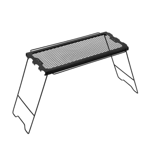 KJDKNC Leichte Campingtische Grillrost Overfire Schreibtisch Klapptisch Outdoor Picknicks Schreibtisch Zum Angeln Picknicks Grillen von KJDKNC