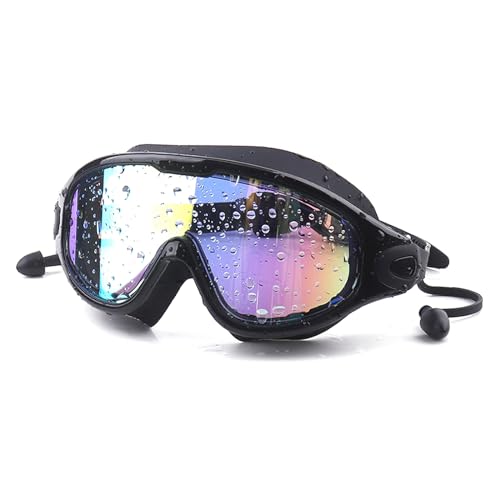 KJDKNC Schwimmbrille, Antibeschlag-Schwimmbrille, Schnorcheln, Taucherbrille, für Damen und Herren, flach, leicht, Schwimmbrille zum Schwimmen von KJDKNC