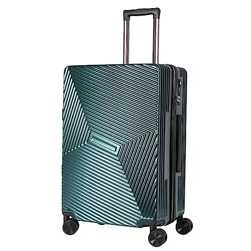 KJZQXYX Koffergepäck mit Spinner-Rädern, Reise-Rollgepäck, Aluminiumrahmen, TSA-Schloss, Spinner-Handgepäck (green 26 in) von KJZQXYX