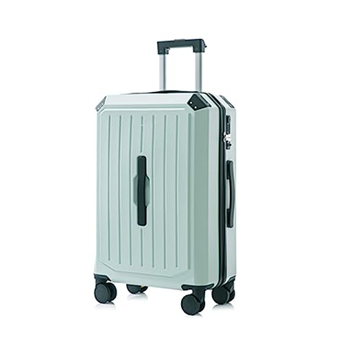 KJZQXYX Koffergepäck mit Spinnerrädern, großer Kapazität, Ladepasswort-Reisetrolley, mit Getränkehalter (blue 20 in) von KJZQXYX