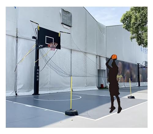 Schießender Basketball-Rebounder-Netzrücklauf, suspendierter Basketball-Rücklaufaufsatz für Schusstrainingseffizienz von KJZQXYX