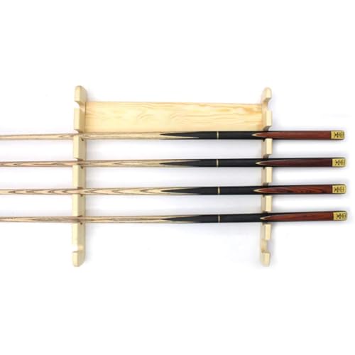 KK-GGL Massivholz Billard Pool Stickhalter, Platzsparender Billard-Stick-Organisator, Horizontal Holz Billard Pool Cue-Halter, Billard-Cue-Racks Für Spielzimmer/Billardraum,Light for 6 von KK-GGL