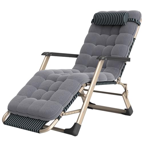KKXXYQFC Klappbarer Lounge-Sessel mit Matratze, Chaiselongue-Außenterrassen-Liegestuhl, verstellbare, klappbare Schlafbett-Kinderbett-Terrassen-Chaiselounge-Stühle, für das Heimbüro von KKXXYQFC