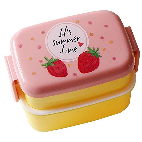 KKXXYQFC Lunchbox Bento-Box für Kinder, Mini-Lunchbox für Kinder, Obstbox, Snackbox zum Mitnehmen, kleine Snackbox, Nussbox, mikrowellen- und spülmaschinenfest (Rosa) von KKXXYQFC