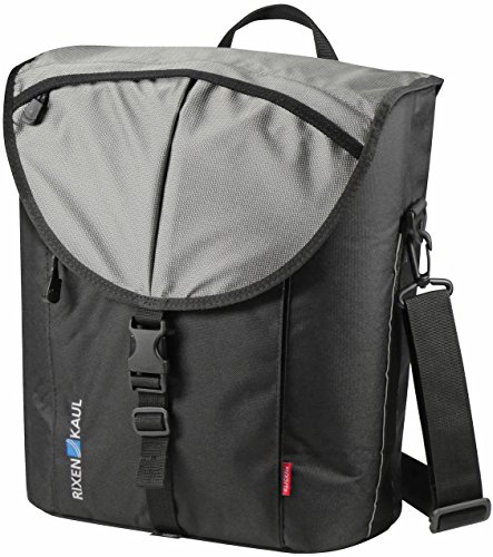 KLICKFix Gepäckträgertasche Cita Vario, Schwarz/Silber, 16 x 30 x 35 cm, 20 Liter von KlickFix