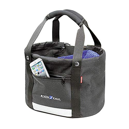 KLICKFix Fahrradkorb Shopper Comfort Mini, Schwarz, 24 x 23 x 24 cm von KlickFix