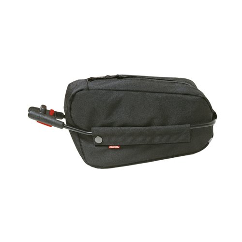 KLICKfix Fahrradtasche CONTOUR SATTELTASCHE, schwarz, M, 0217S, 26 x 12 x 14 cm von KlickFix