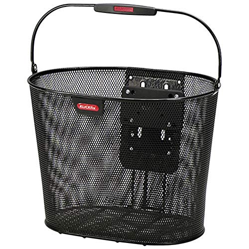 KlickFix Unisex Farradtasche Oval Plus Ef Korb Lenkerkorb, Schwarz, 25 x 36 x 27 cm KlickFix Unisex Farradtasche Oval Plus Ef Korb Lenkerkorb, Schwarz, 25 x 36 x 27 cm von KlickFix
