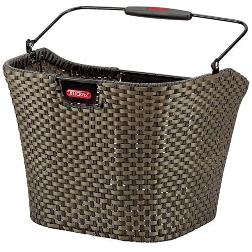 KLICKfix Farradtasche Structura Korb Bronze Lenkerkorb, 25 x 34 x 27 cm von KlickFix