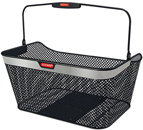 KLICKfix Unisex-Adult Farradtasche City Korb Reflect Racktime Fahrradkorb, Schwarz, 20 x 30 x 40 cm, 20 l KLICKfix Unisex-Adult Farradtasche City Korb Reflect Racktime Fahrradkorb, Schwarz, 20 x 30 x 40 cm, 20 l von KlickFix