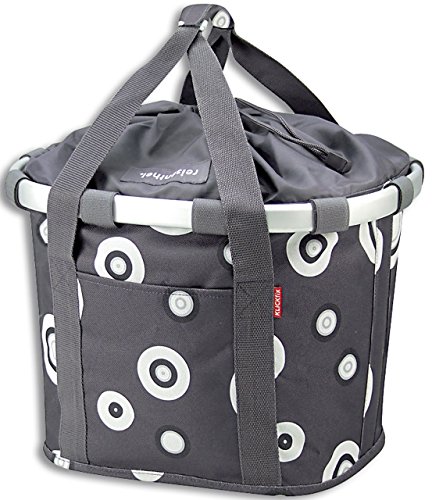 KLICKfix Unisex Fahrradtasche, bubbles anthra, 0303BA, 35 x 28 x 5 cm von KlickFix