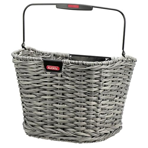 KLICKFix Unisex-Adult Structura Fahrradkorb, Schilf, 34x25x27cm von KlickFix