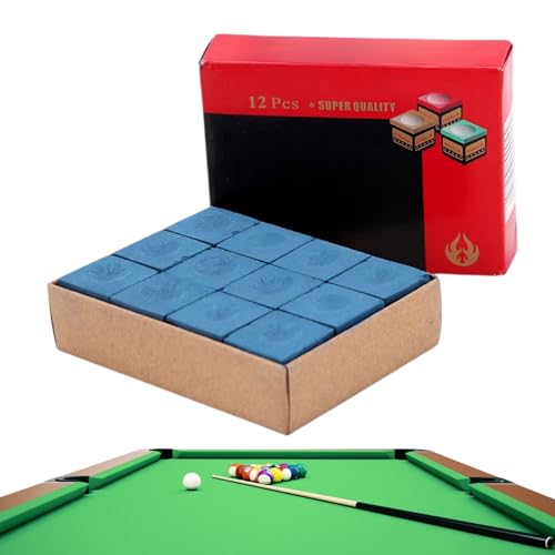 Billard Chalk,12pcs Billard Kreide Zubehör,Pool Queue Würfel,Billardkreide Blau,Calciumcarbonat rutschfeste Billard,Billard Zubehör Kreide,Billard Kreide für Amateure und Profis Billard Chalk,12pcs Billard Kreide Zubehör,Pool Queue Würfel,Billardkreide Blau,Calciumcarbonat rutschfeste Billard,Billard Zubehör Kreide,Billard Kreide für Amateure und Profis von KLLJ
