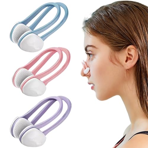 KLLJ Nasenklammer Schwimmen,Anti-Rutsch Nasenklammer,wasserdichte Nasenklammer,Nose Clips,Silikon Nasenclip,für Schwimmen Anfänger Profischwimmer,3PCS von KLLJ