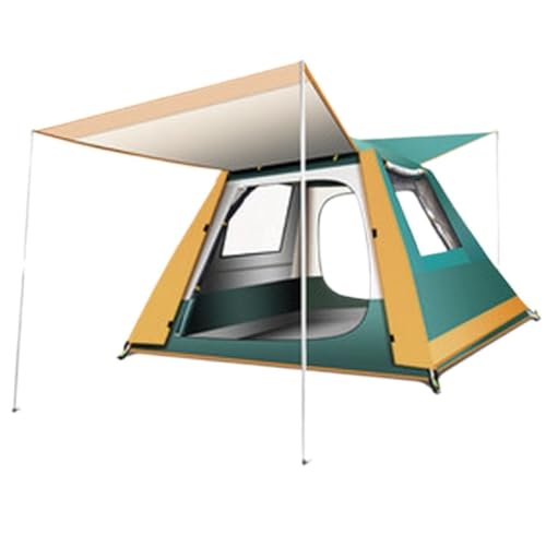 Aufblasbares Zelt, Zelt für den Außenbereich, doppellagig, Belüftung, Sonnenschutz für den Außenbereich, EIN Raum und EIN Wohnzimmer, Campingausrüstung, großes Zelt (grün A) von KLLJHB