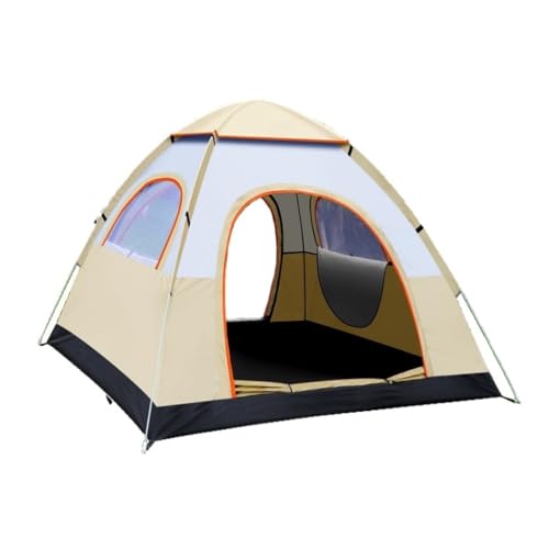 Aufblasbares Zelt, vollautomatisches tragbares Zelt für den Außenbereich, zusammenklappbares Campingzelt, Strandzelt, schnell zu öffnendes Camping-Reisezelt, großes Zelt (Orange A) von KLLJHB