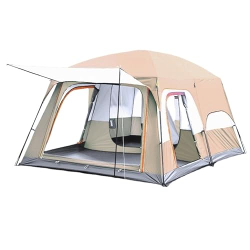 Aufblasbares Zelt Zelt Outdoor-Campingzelt Mehrpersonen-Campingzelt Zweiraum- und Einraumzelt Lichtschattierungs- und regenfestes Zelt Großes Zelt (FA) von KLLJHB