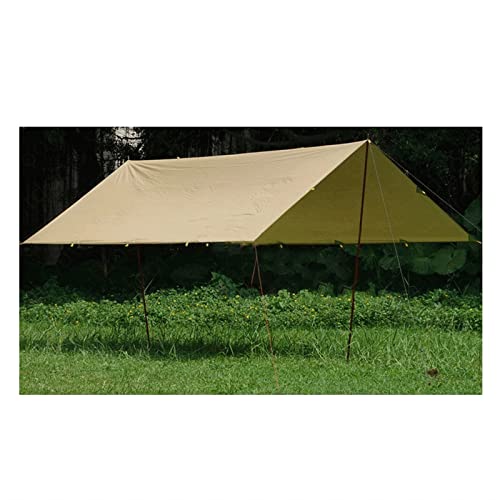 Campingzelt, ultraleichte Outdoor-Plane, silberbeschichtet, 210T, wasserdicht, Schatten spendend, Picknick-Schattendach, Camping-Hängematte (Farbe: 2, Größe: 5 x 3 m) (2 5 x 3 m) von KLLJHB