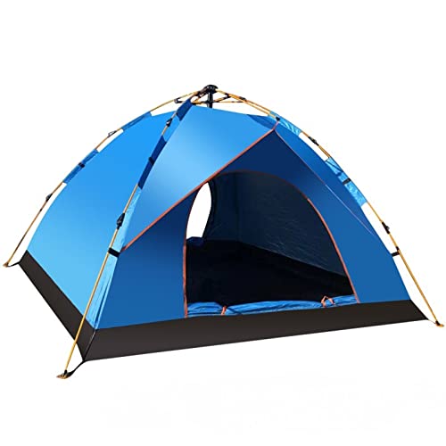 Campingzelt Strandfaltzelte Automatisches Pop-Up-Zelt 1–2 Personen Wasserdicht Winddicht und Sonnenschutzmarkise für Camping im Freien oder Reisen (Farbe: Blau von KLLJHB
