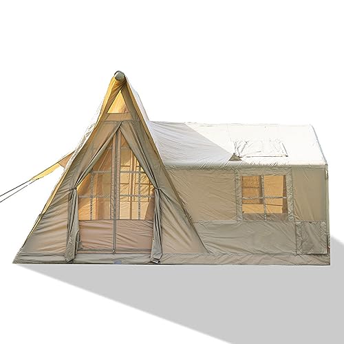 Große Campinghütte Aufblasbarer Outdoor-Unterstand Aufblasbares Outdoor-Zelt Glamping im Freien Regen- und Sonnenschutz Vielseitige Belüftung von KLLJHB